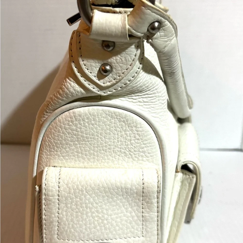 Pancaldi Chic Cream Leather Hobo Bag